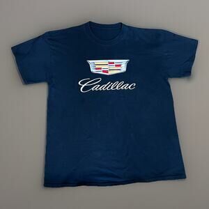 VINTAGE Cadillac Car Promo Shirt Size Medium M Mens Black